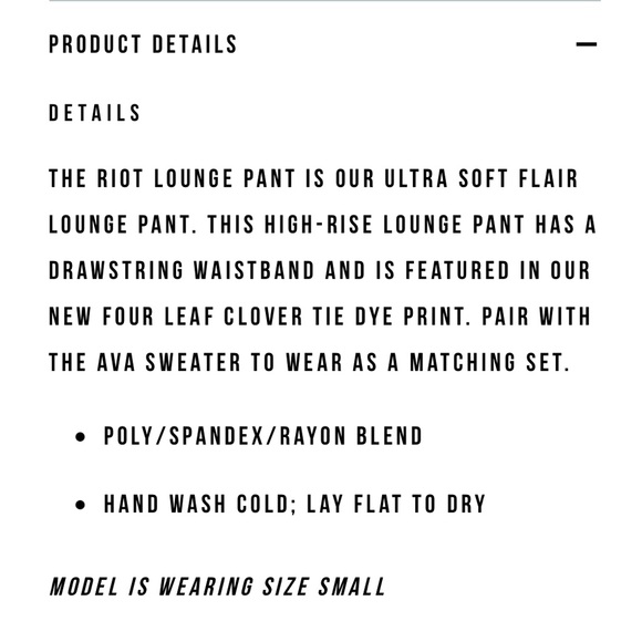 new Beach Riot lounge pants tie dye - Picture 4 of 4